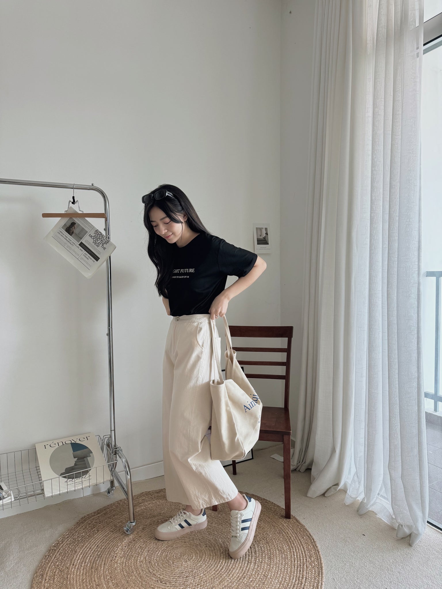 Cotton Relaxed Pants / 百搭直筒休闲长裤