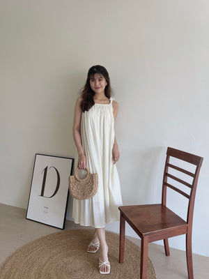 Laney Relaxed Dress  / 度假纹理面料长裙