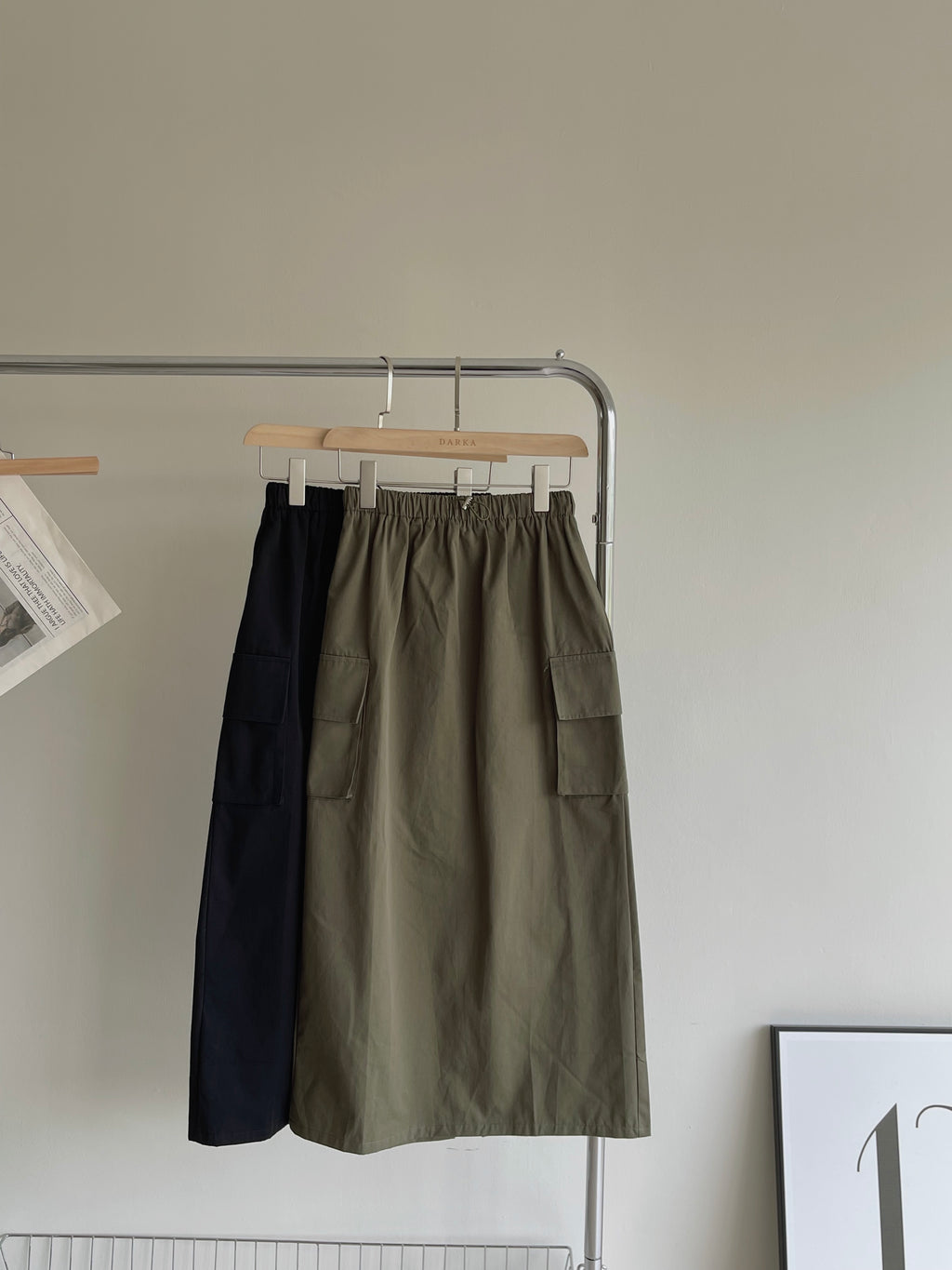Pockets Cargo Skirt / 甜酷直筒工装裙