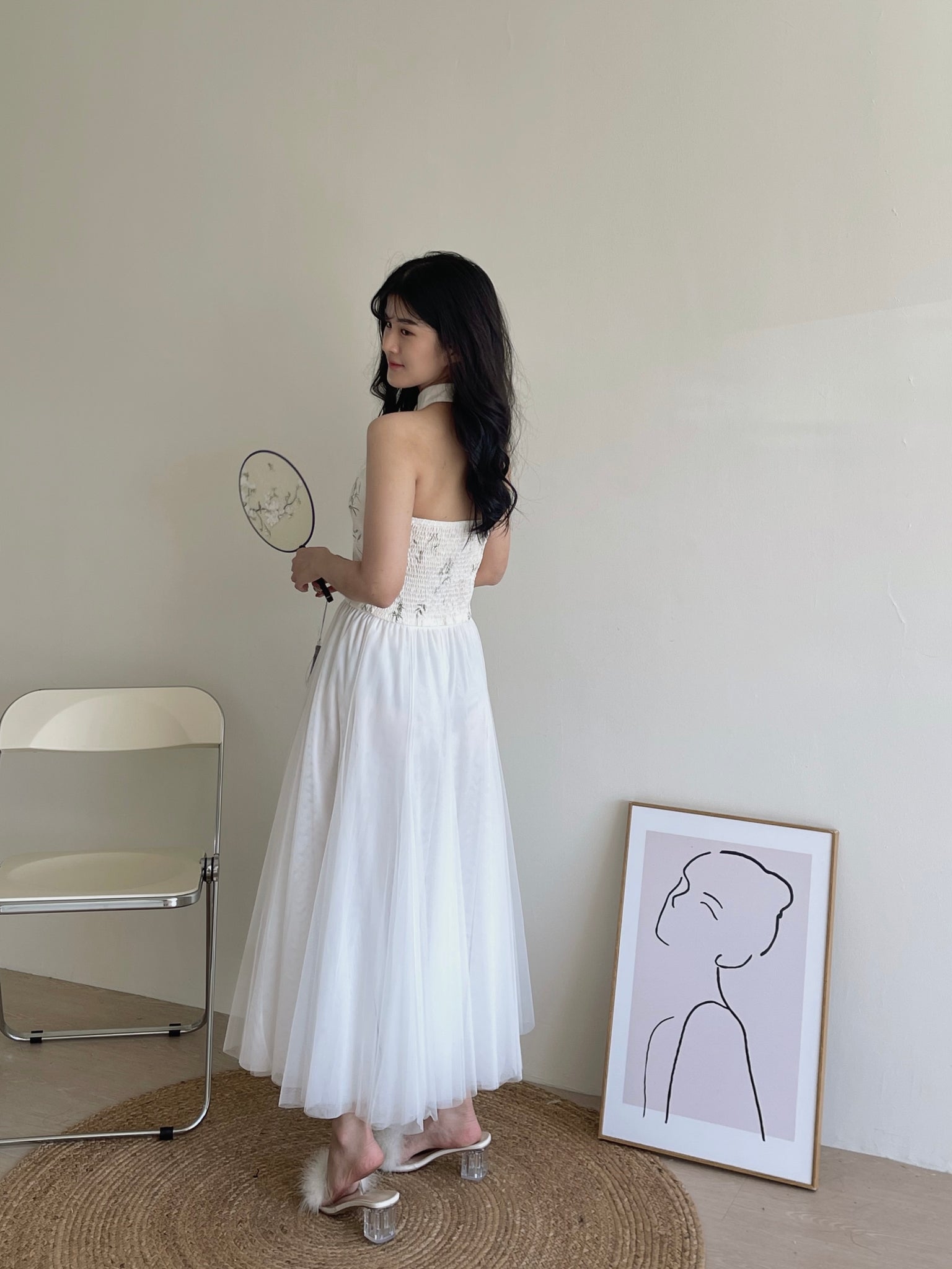 Fairy Mesh Midi Skirt / 仙子网纱中长裙