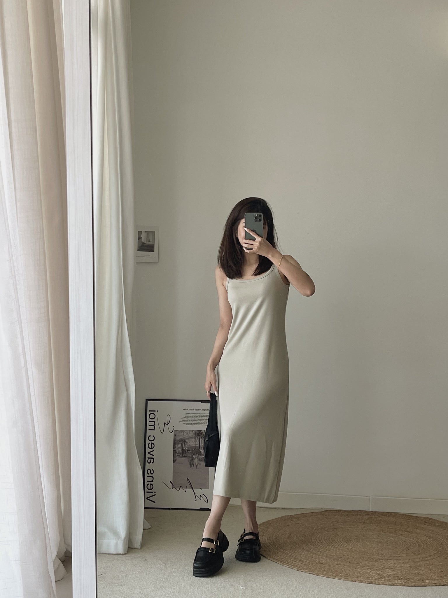 Plain Long Dress / 净色简约长裙