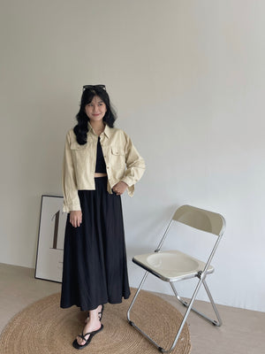 Cargo Cropped Jacket / 秋日系工装外套