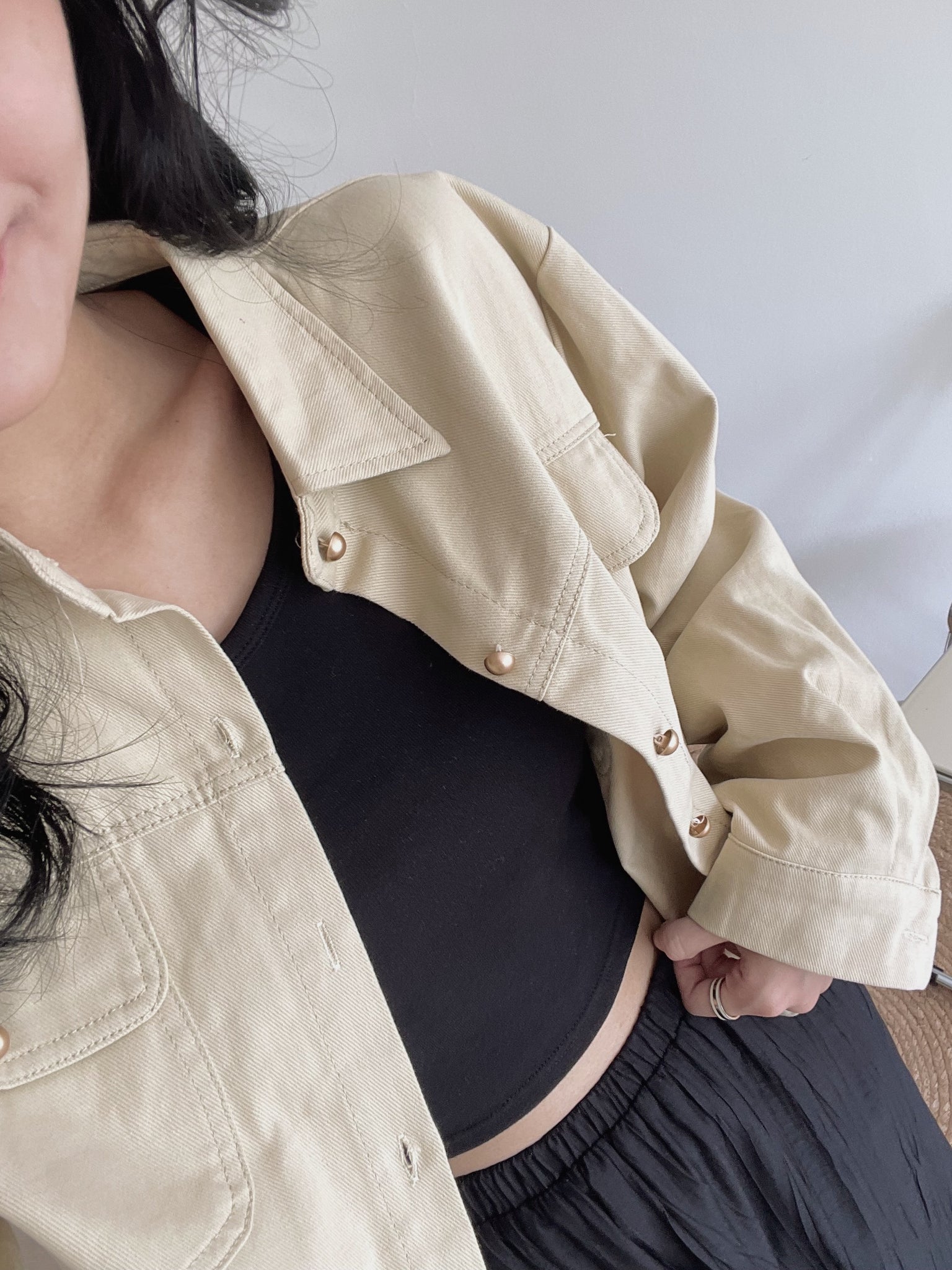 Cargo Cropped Jacket / 秋日系工装外套