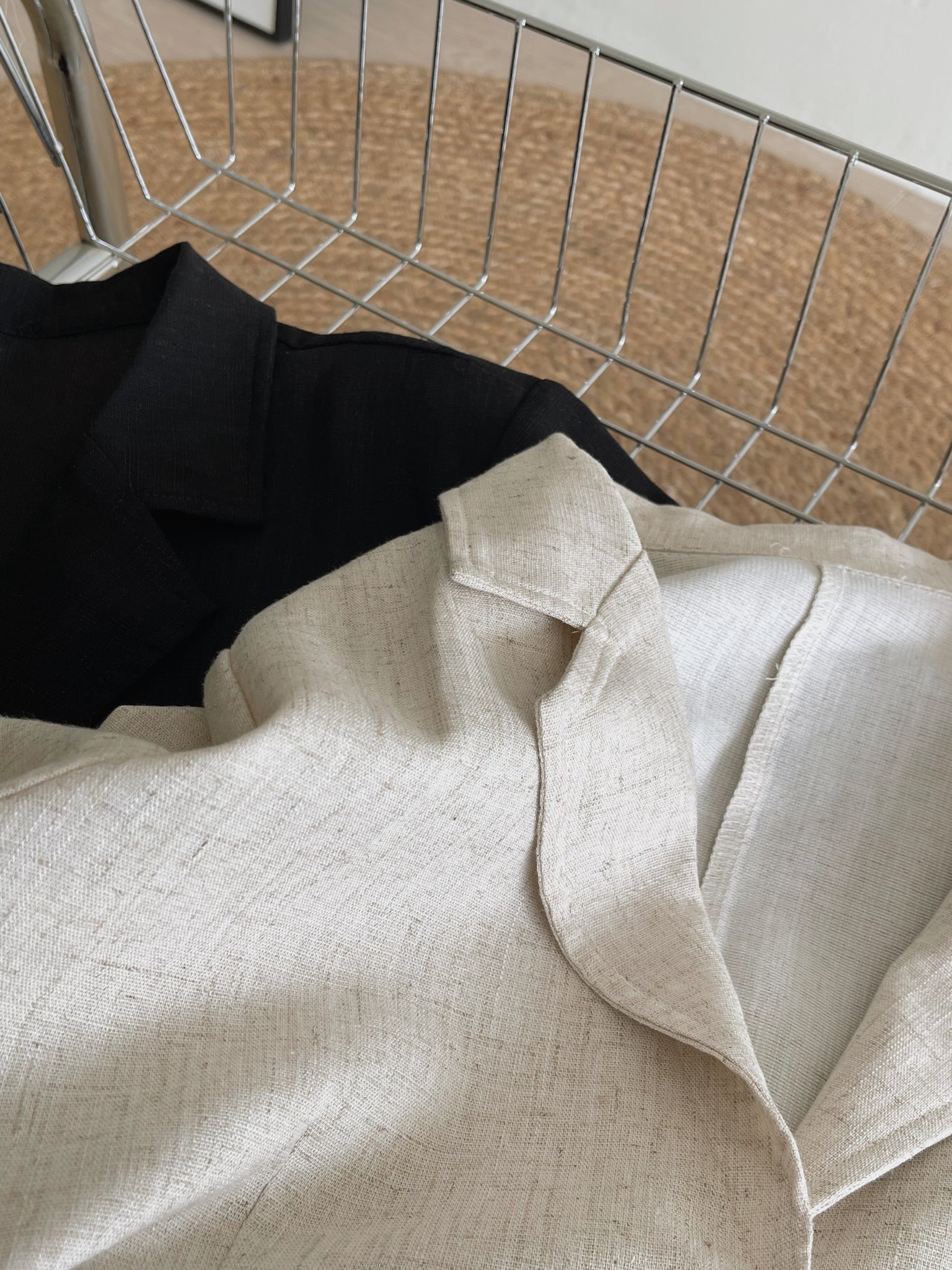 Linen Short Sleeves Blazer / 短袖亚麻西装外套