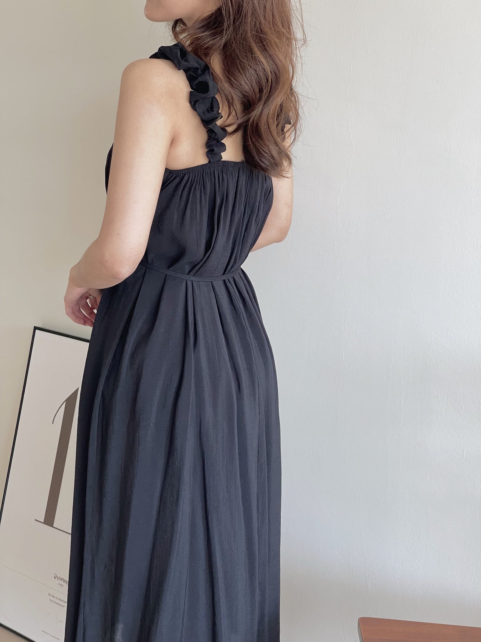 Laney Relaxed Dress  / 度假纹理面料长裙