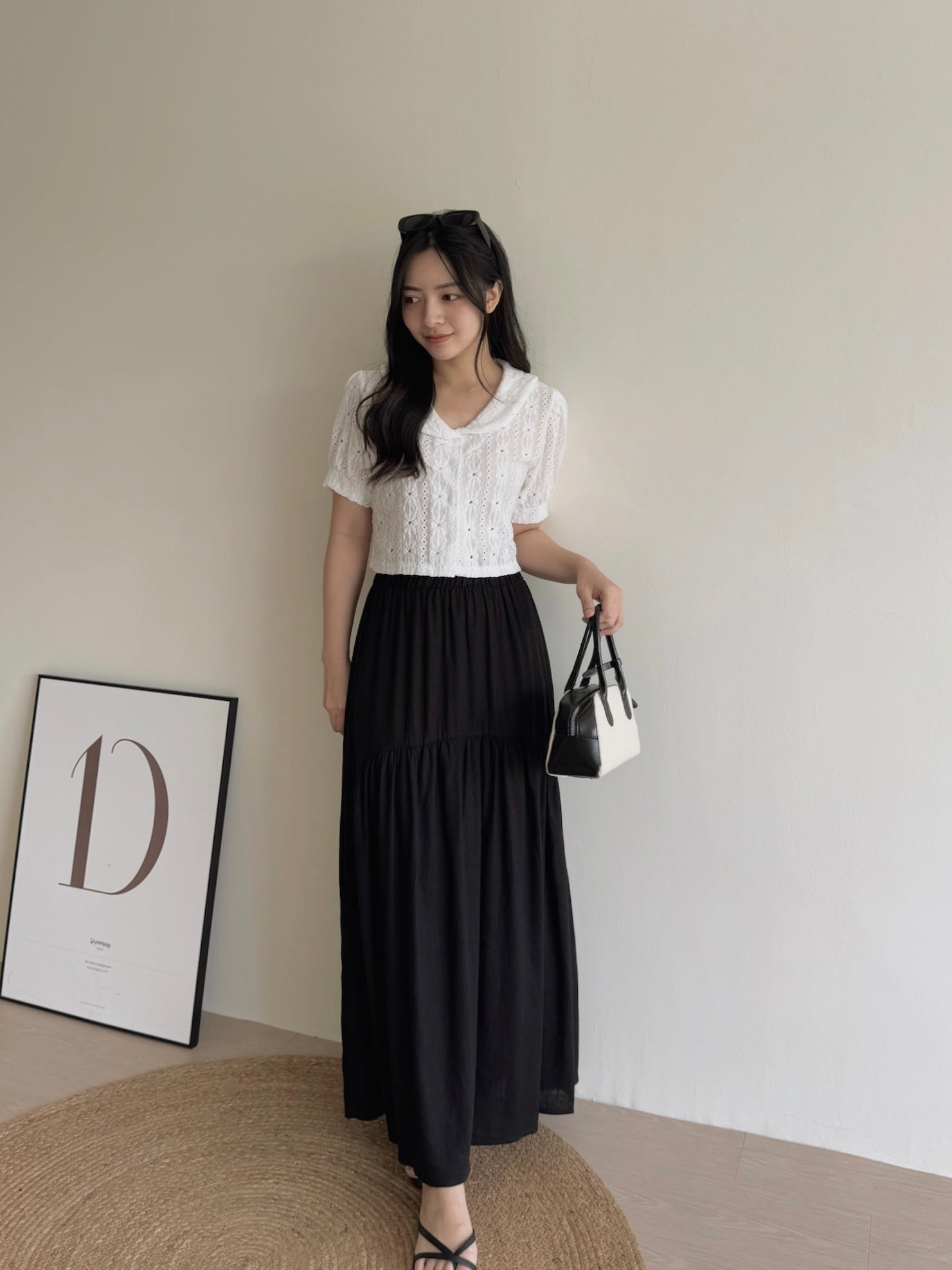 Linen Midi Skirt / 棉麻垂感半身裙