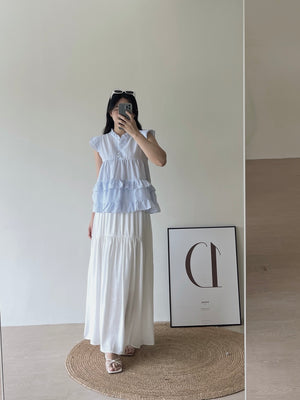 Linen Midi Skirt / 棉麻垂感半身裙