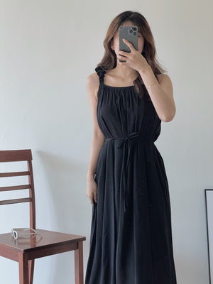 Laney Relaxed Dress  / 度假纹理面料长裙