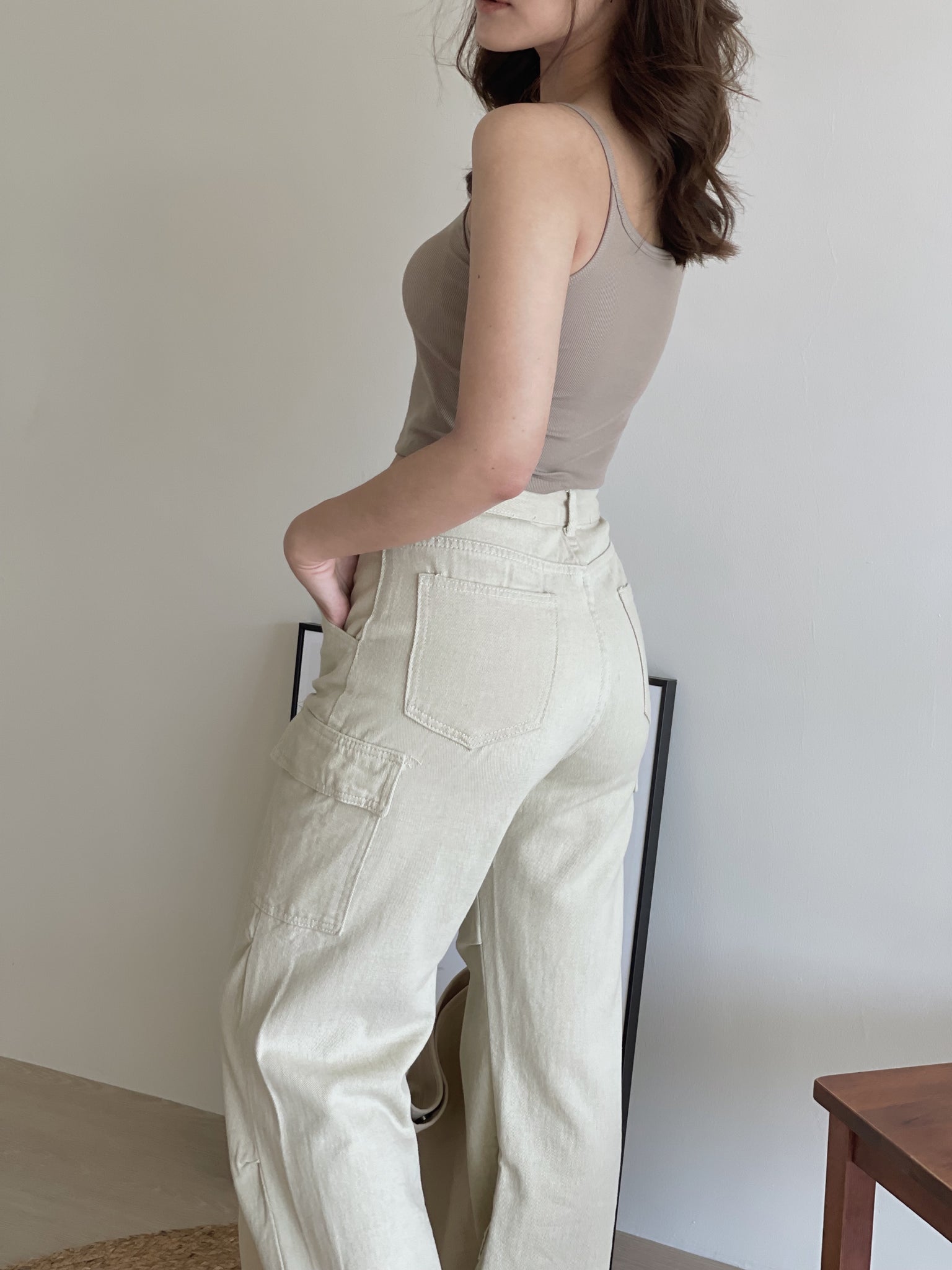 Cargo Denim Trousers / 工装牛仔抽绳长裤