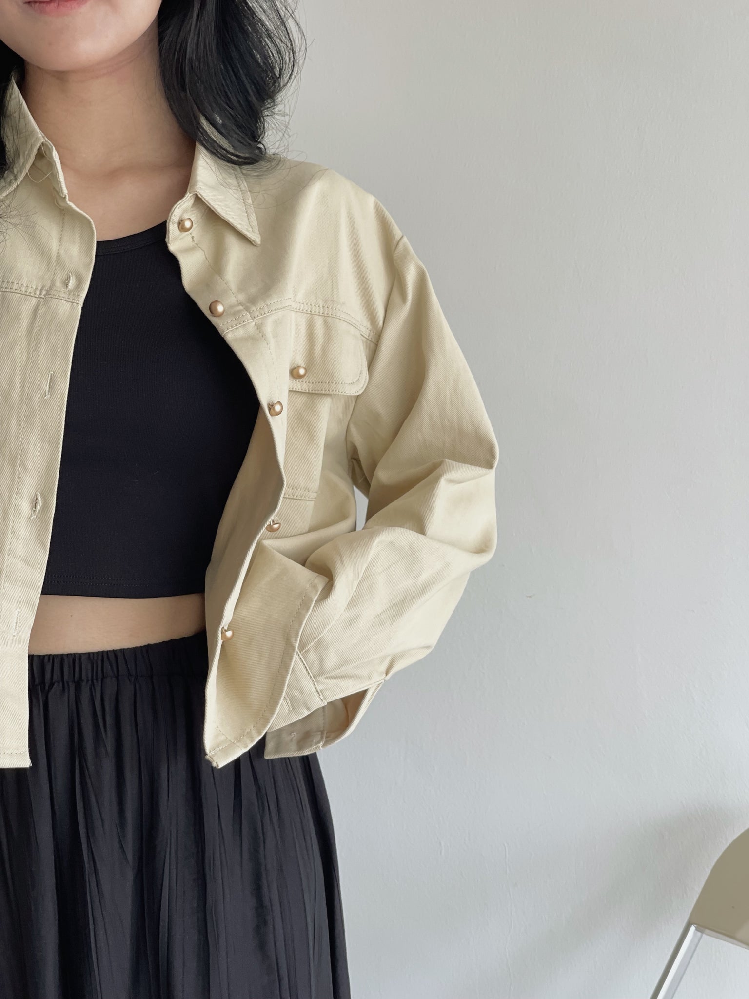 Cargo Cropped Jacket / 秋日系工装外套