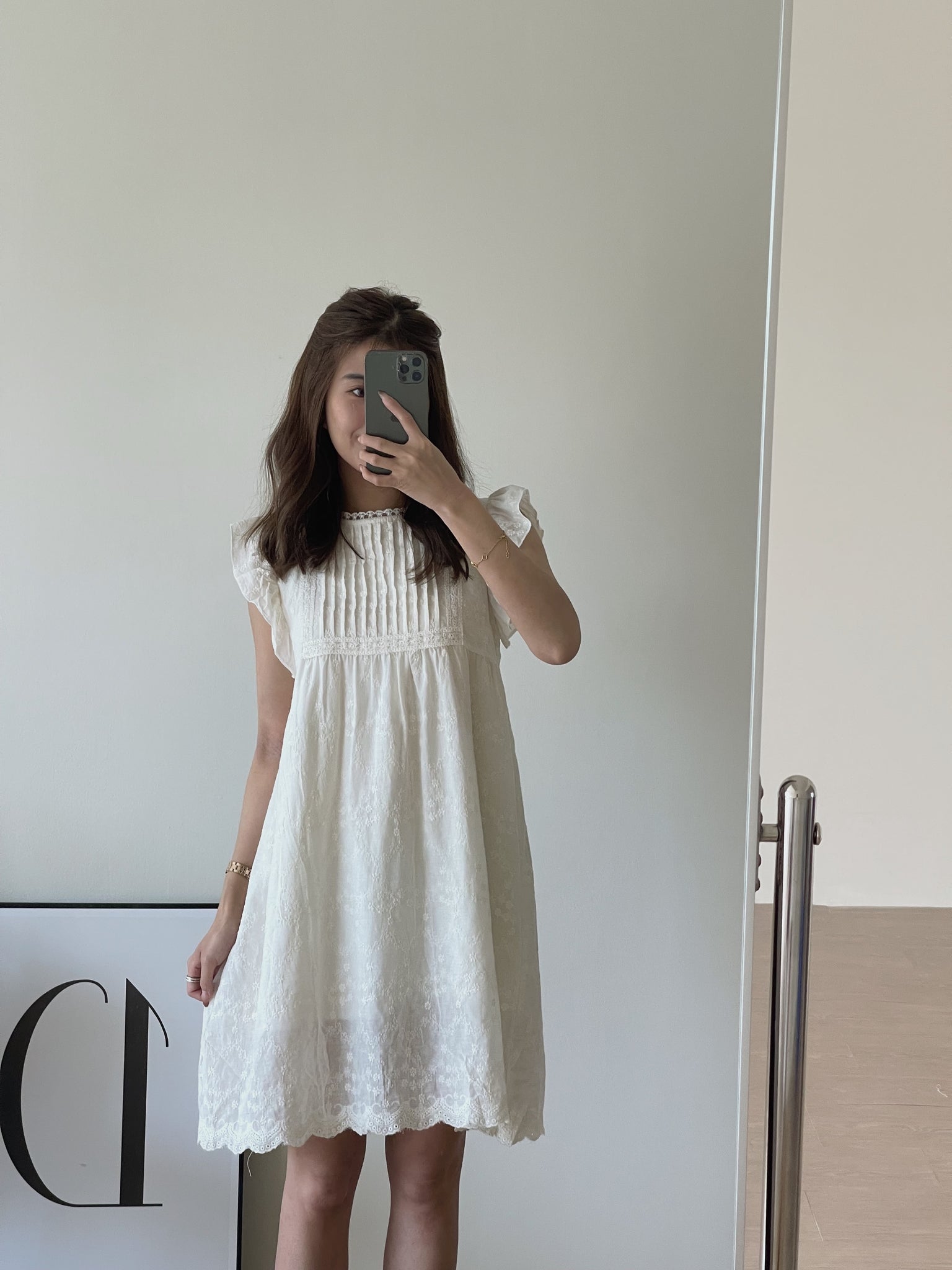 Coralie Lace Dress / 法式清纯小飞袖裙