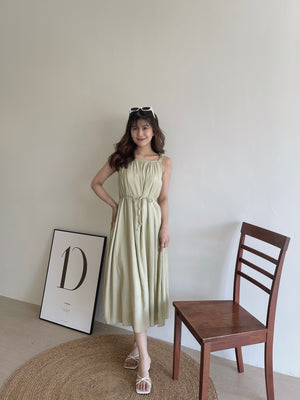 Laney Relaxed Dress  / 度假纹理面料长裙