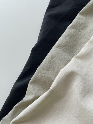 Linen Ruched Tent Dress / 棉麻抽皱系带裙