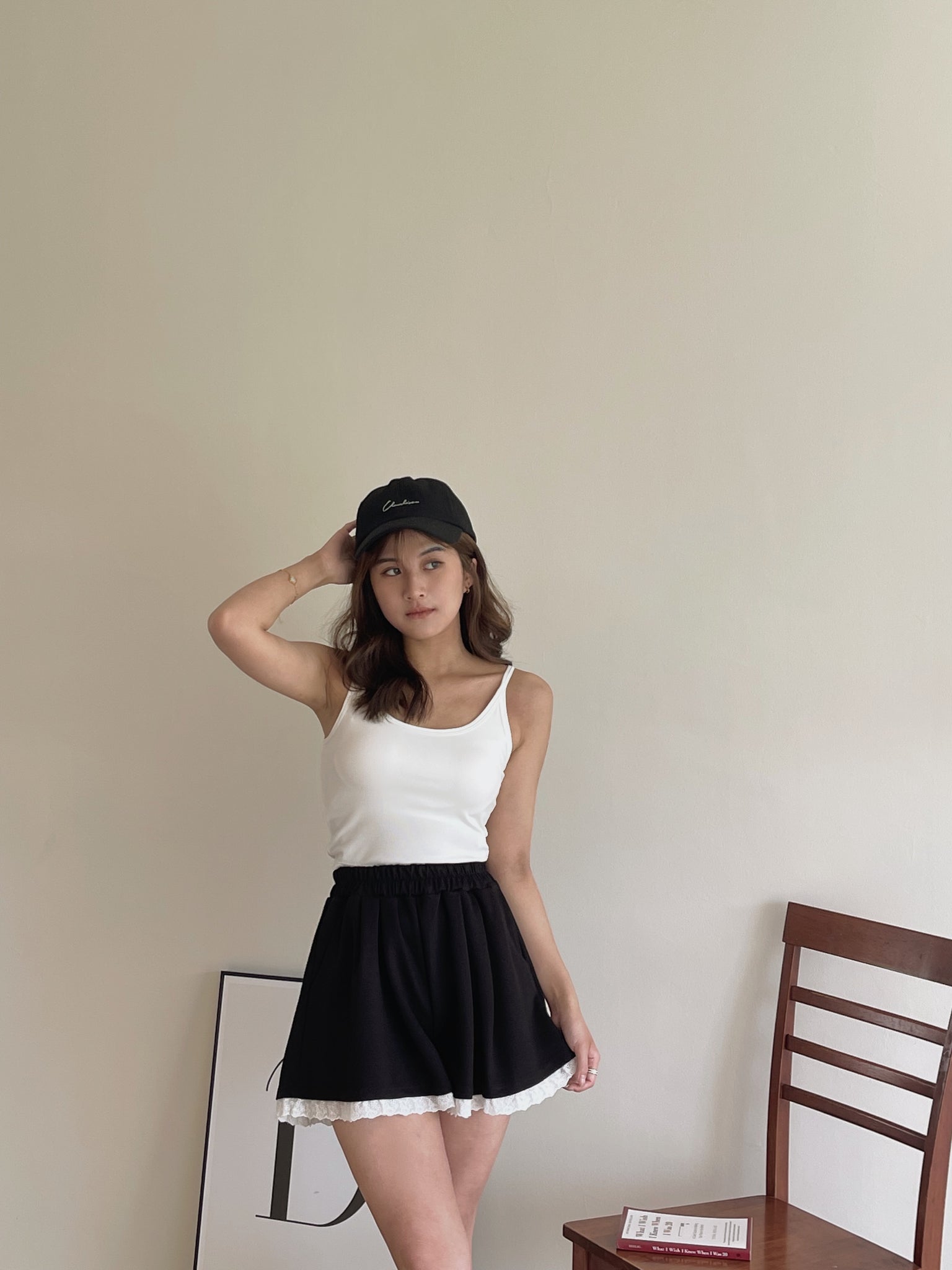 LuckyGurl Padded Crop Cami / U领胸垫短背心