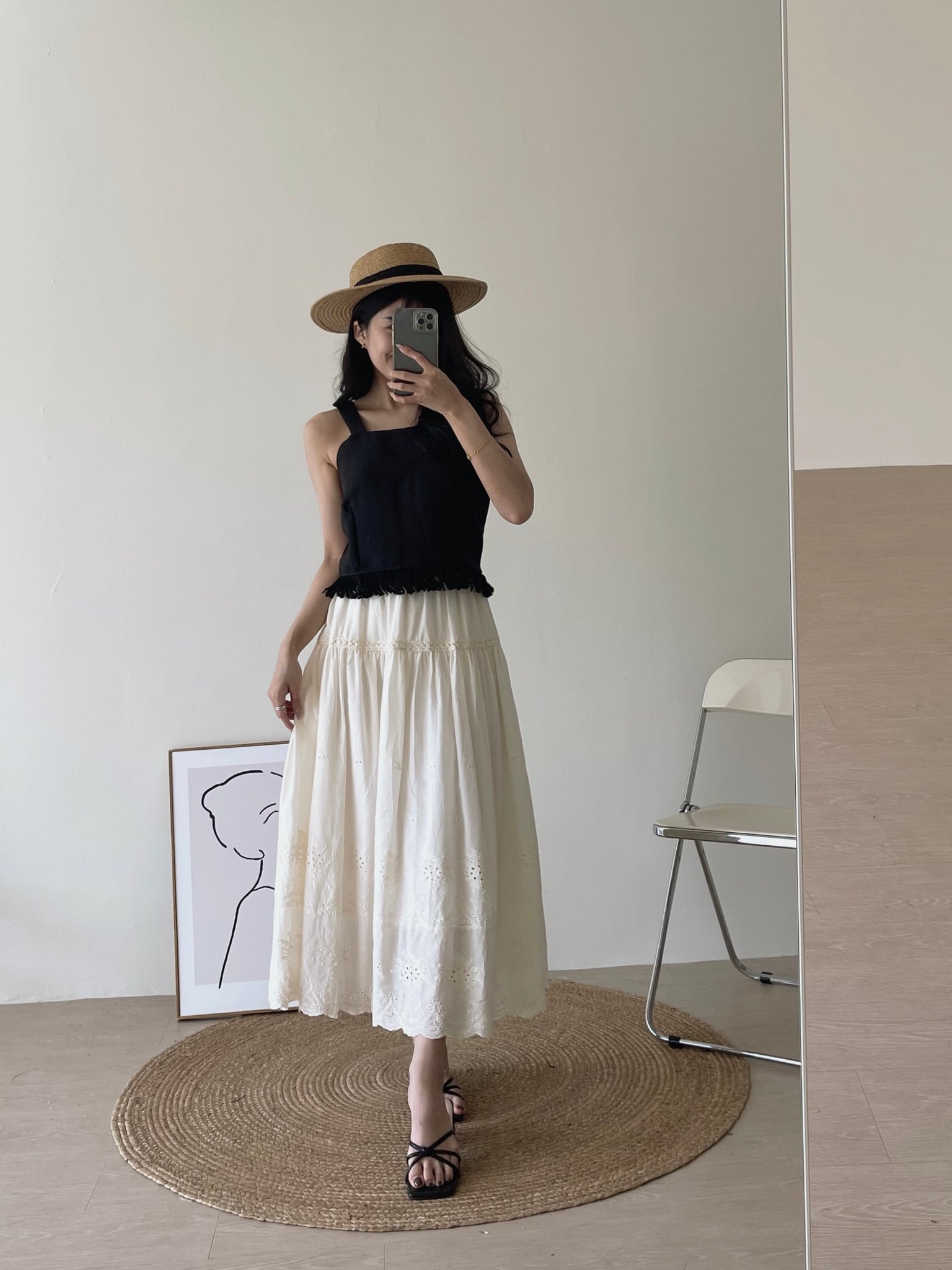 Jovie Lace Skirt / 蕾丝拼接伞裙