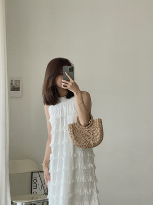 Ruffles Layered Dress / 度假风木耳边长裙