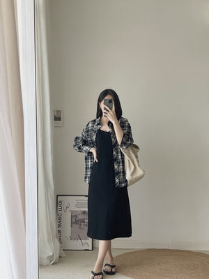 Plain Long Dress / 净色简约长裙