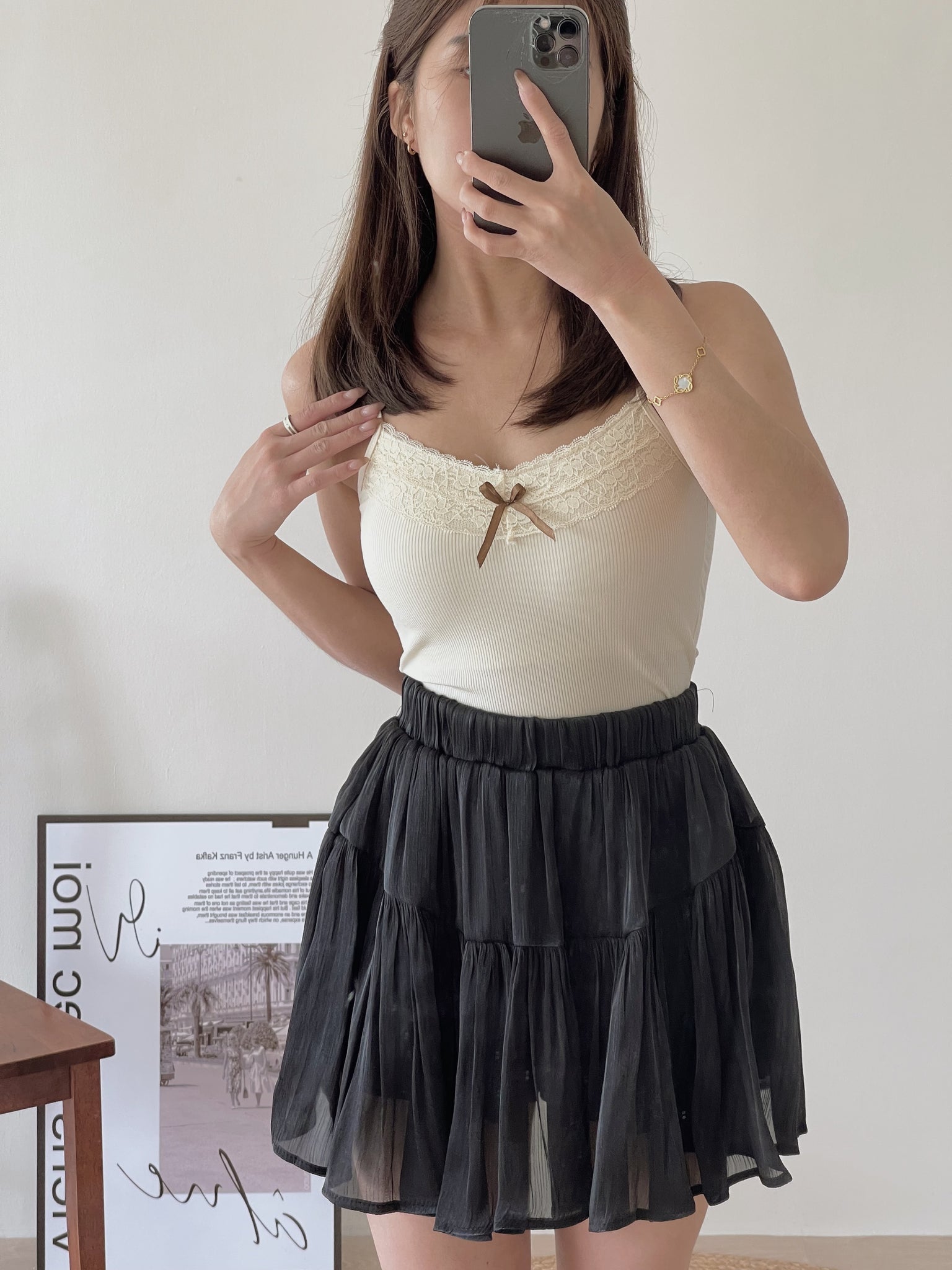 Ariel Gauze Skirt / 流光纱短裙