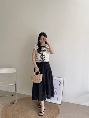 Jovie Lace Skirt / 蕾丝拼接伞裙