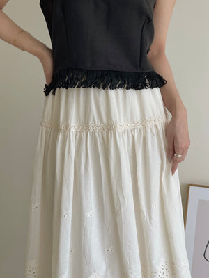 Jovie Lace Skirt / 蕾丝拼接伞裙