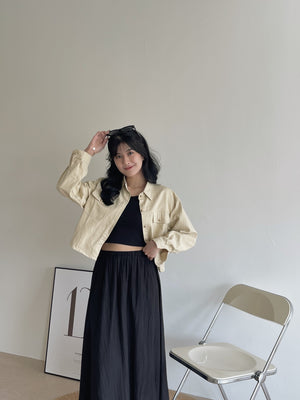 Cargo Cropped Jacket / 秋日系工装外套