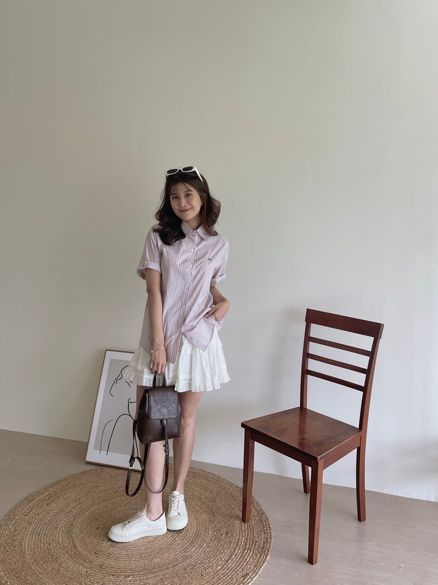 Elea Short Sleeve Shirt / 韩系小众短袖衬衫