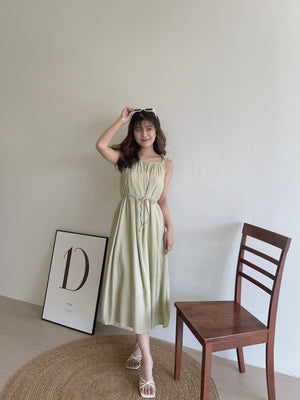 Laney Relaxed Dress  / 度假纹理面料长裙