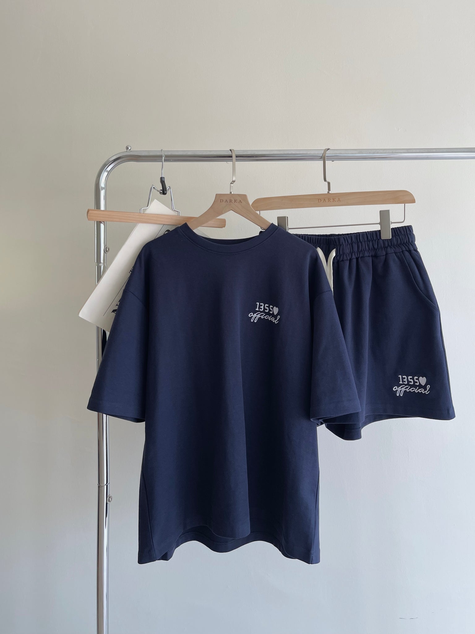 Letters Embroidered Casual Set / 字母刺绣休闲套装