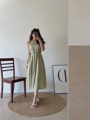 Laney Relaxed Dress  / 度假纹理面料长裙